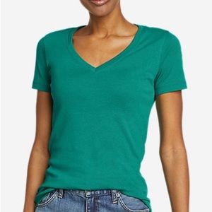 Eddie Bauer V-Neck Short Sleeve Tee
